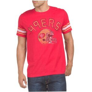 NWT-Junk Food Clothing-San Francisco 49ers Tee Shirt, Bold Logo, Red, Unisex